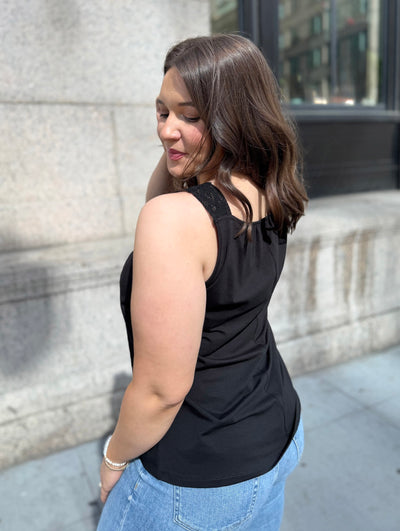 EDIE novelty tank in Black