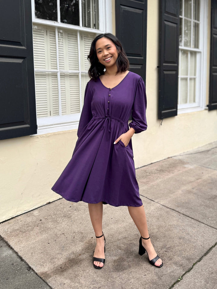 CALLIOPE dress in Midnight Dahlia