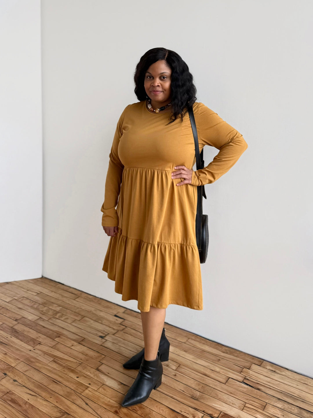 MAISIE dress in Light Amber