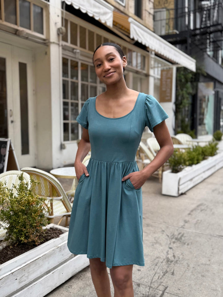 RAZELE dress in Dark Aqua
