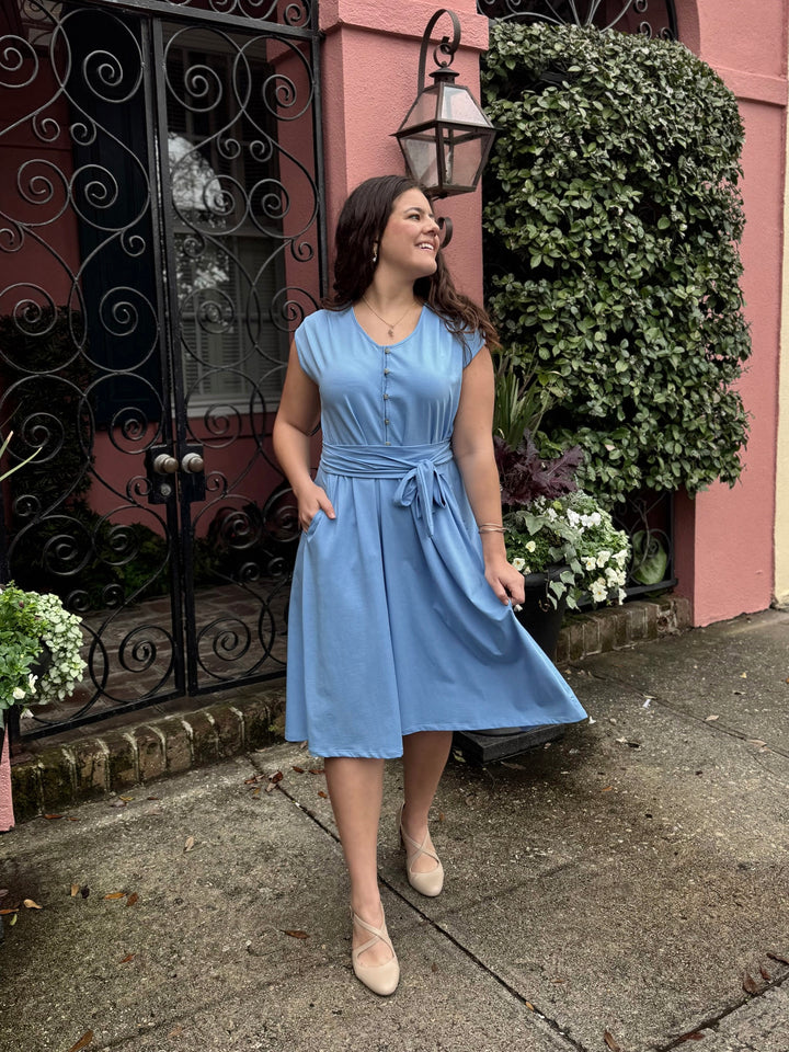 SERAPHINA dress in Light Cornflower