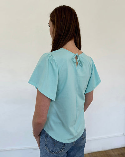 ELLIOT tee in Crisp Aqua