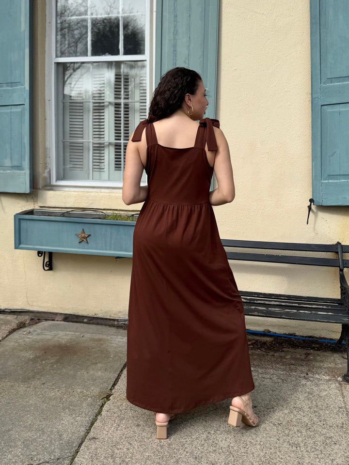 VERONA dress in Burnt Cedar