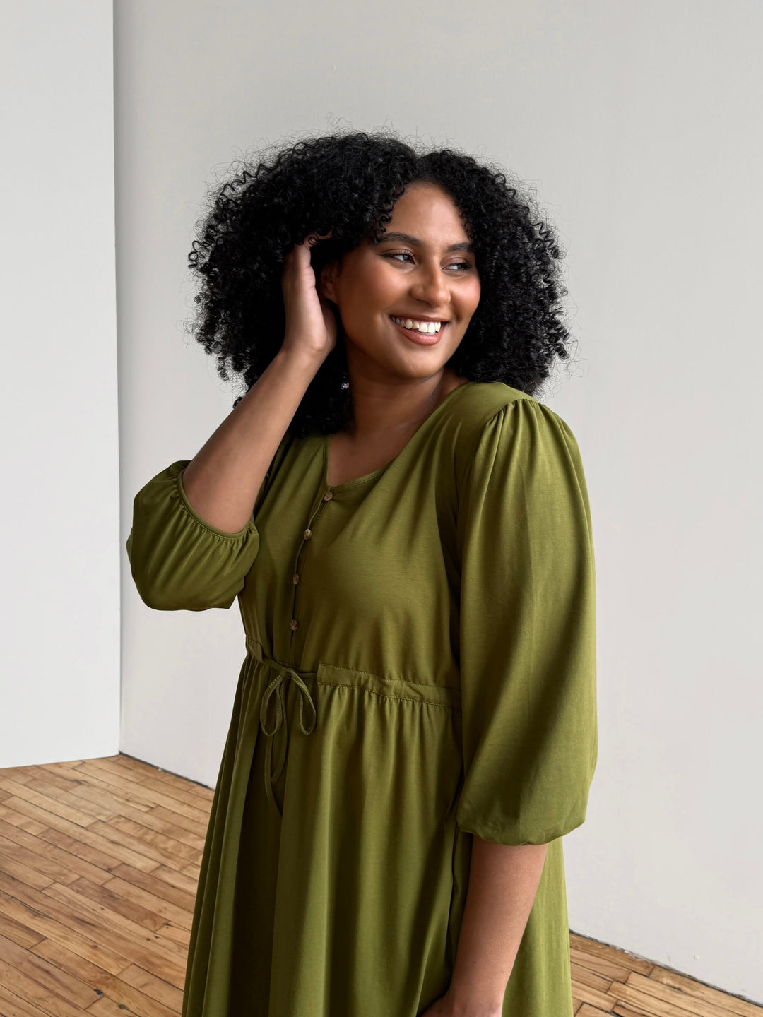 CALLIOPE dress in Olive Branch
