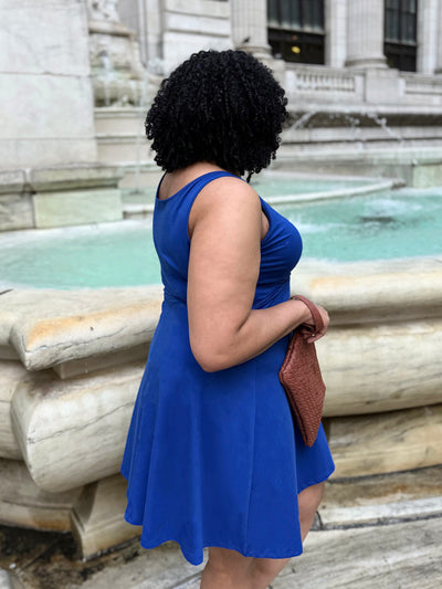 WREN dress in Cobalt Blue