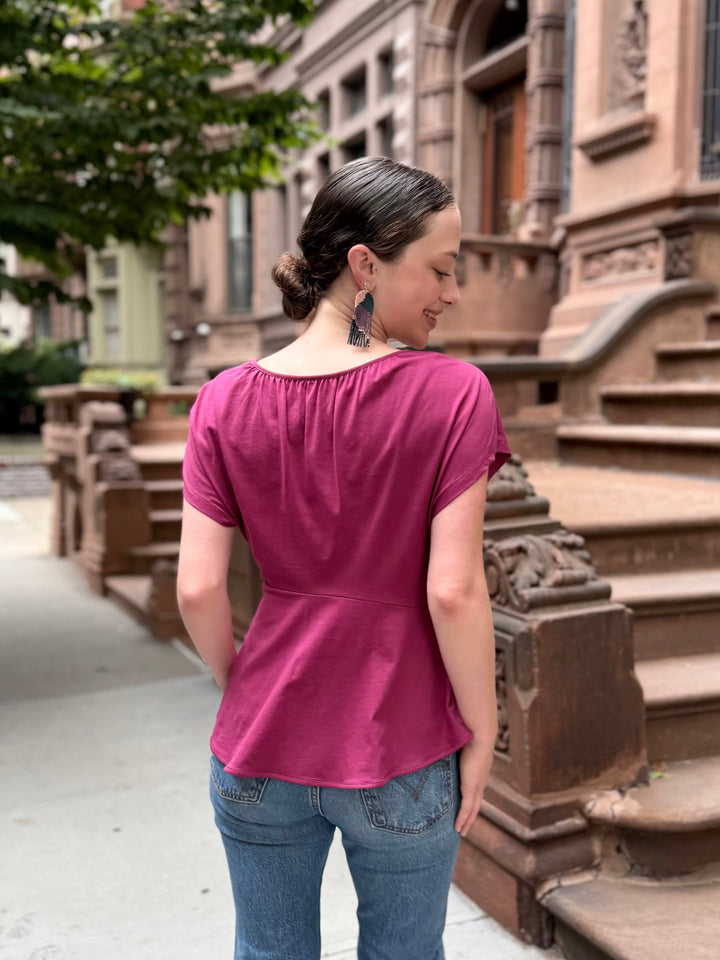 KEIRA top in Deep Berry