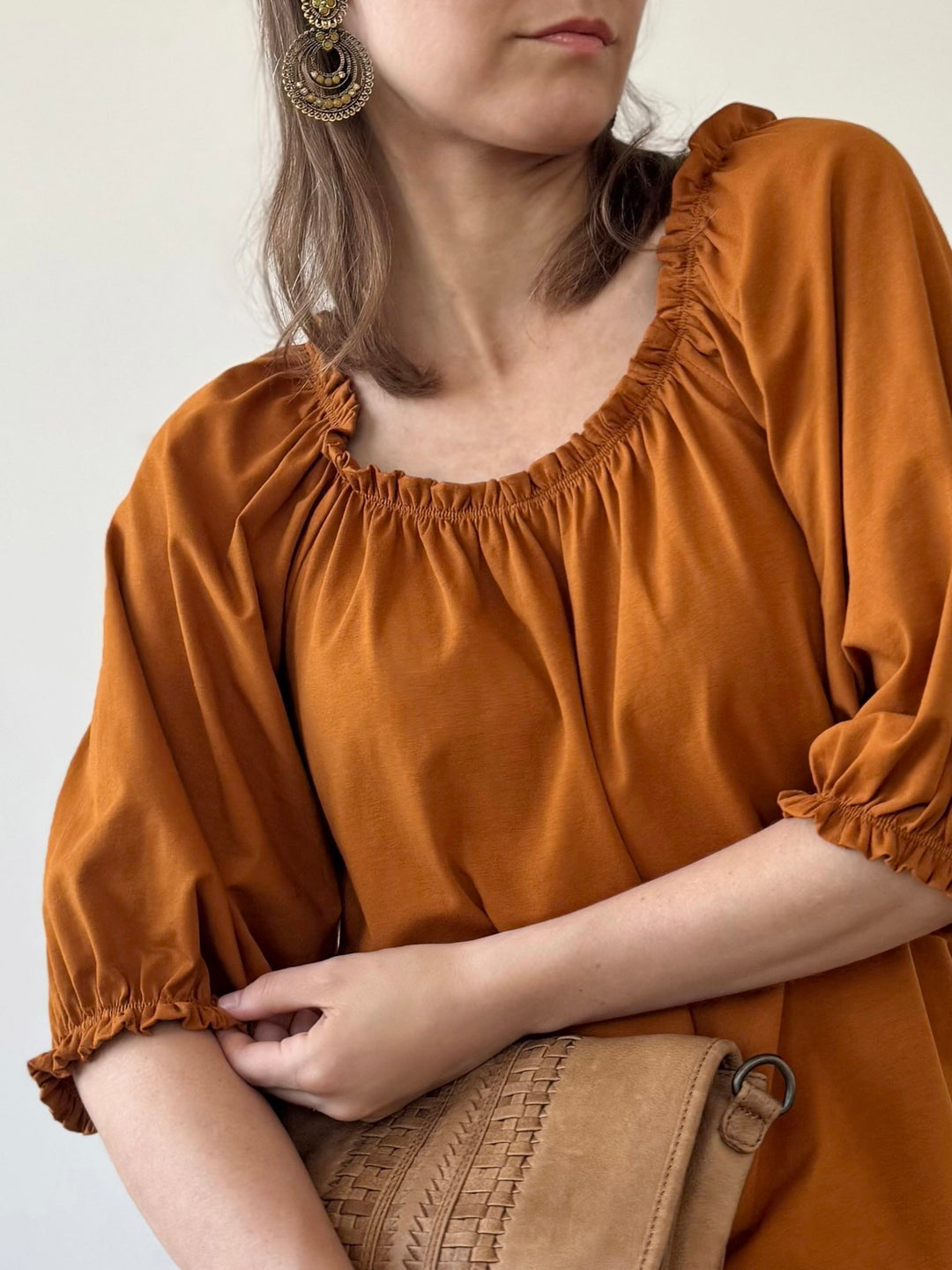 DELPHINE top in Spiced Cider