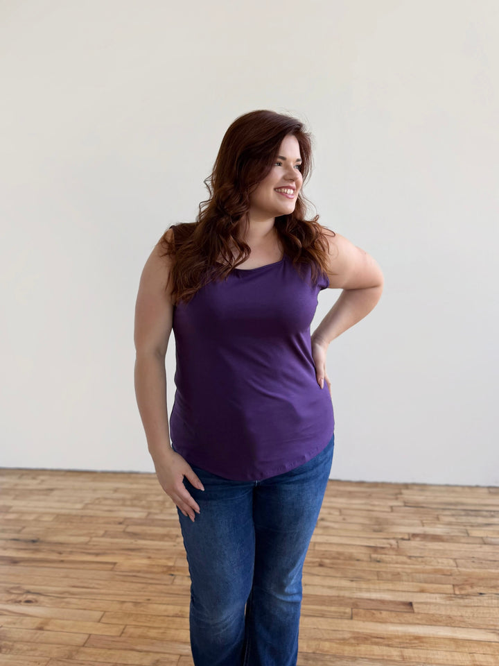 HARRIET tank in Midnight Dahlia
