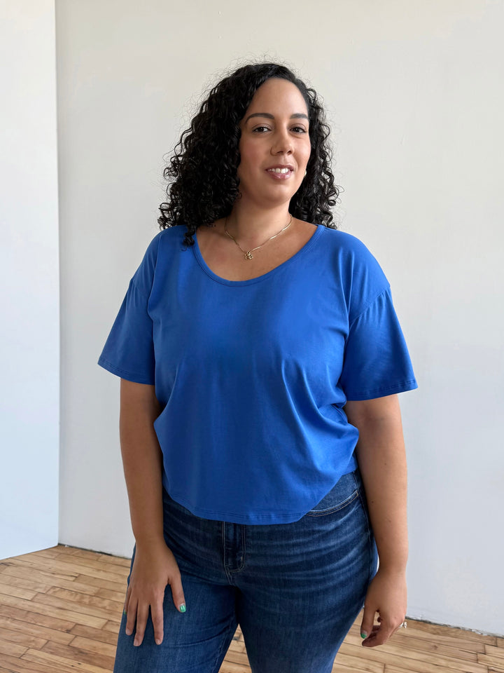 KIM tee in Blue Iolite