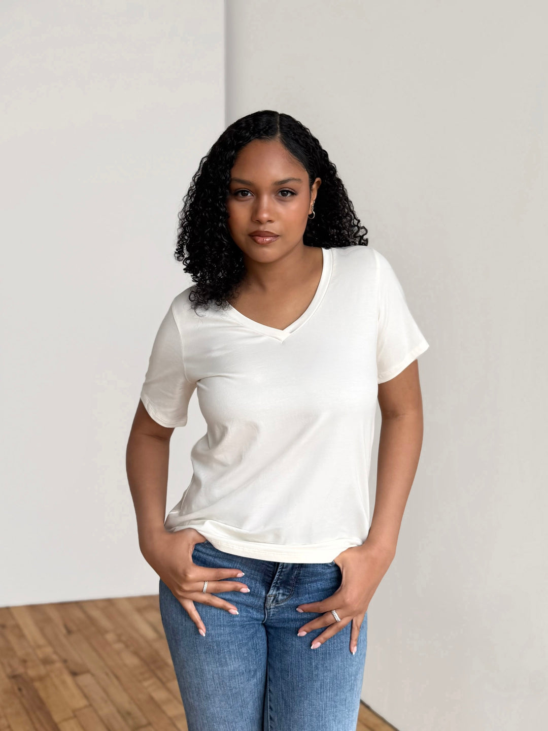 MAURA tee in Light Ivory