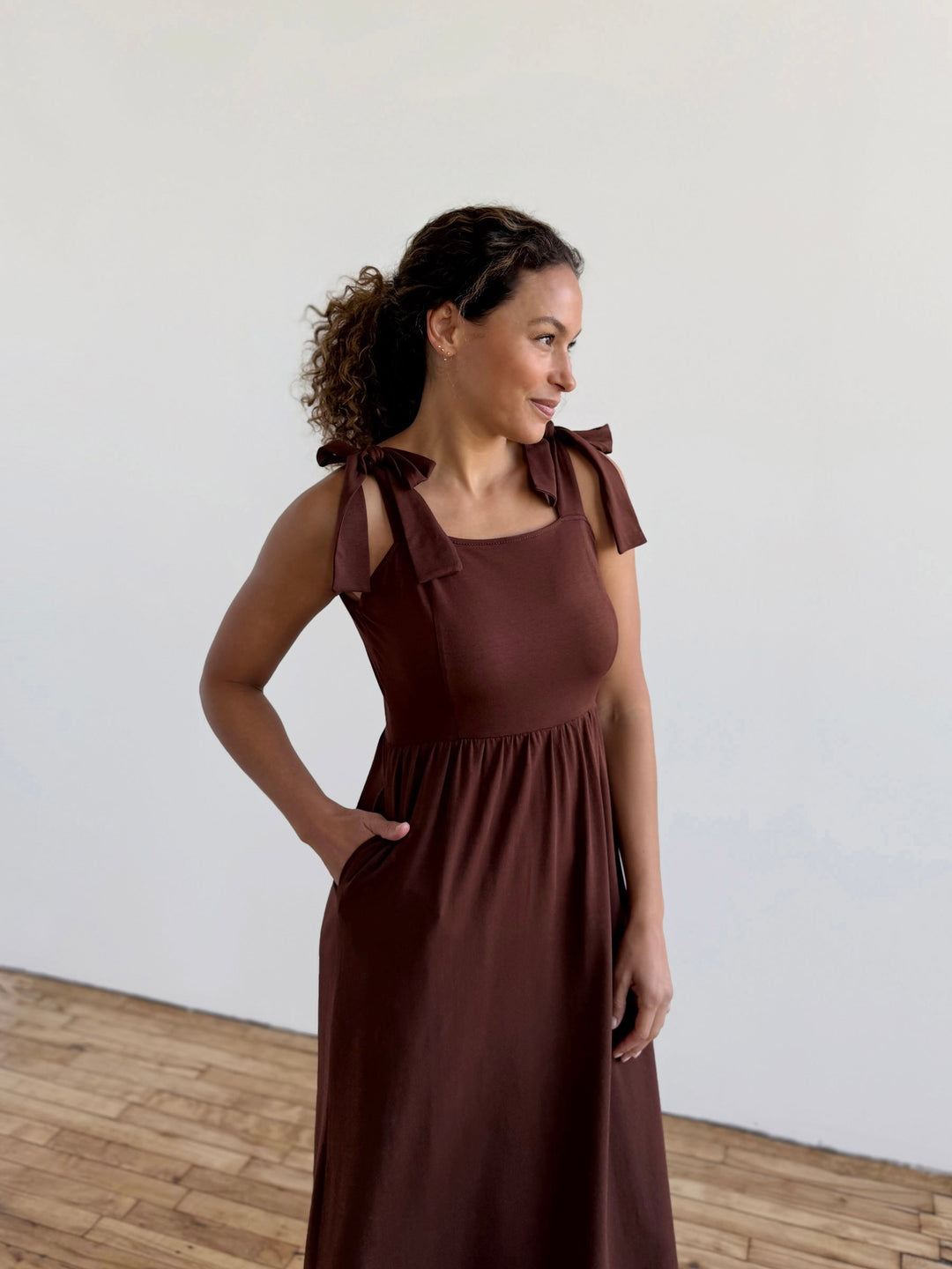 VERONA dress in Burnt Cedar