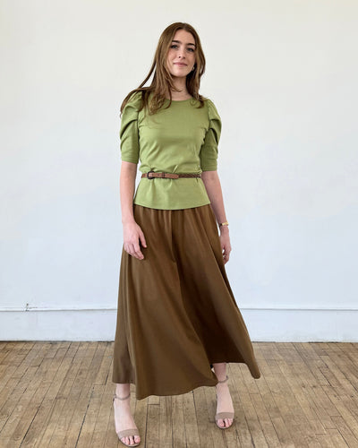 CAMELLIA skirt in Kona Brown