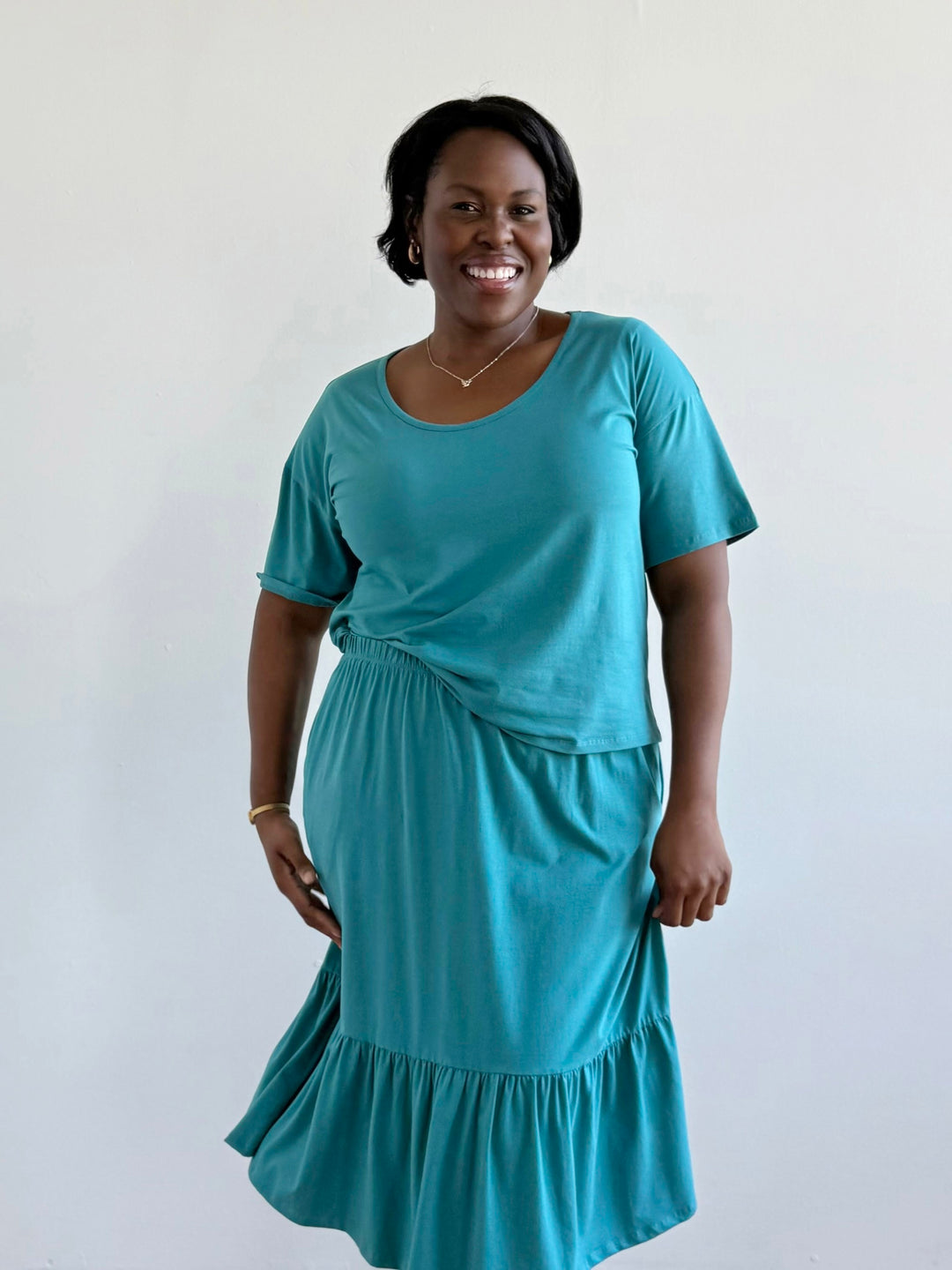 EMILE skirt in Marine Teal