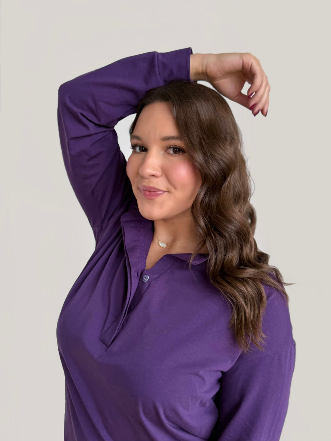 MICAH jersey top in Midnight Dahlia
