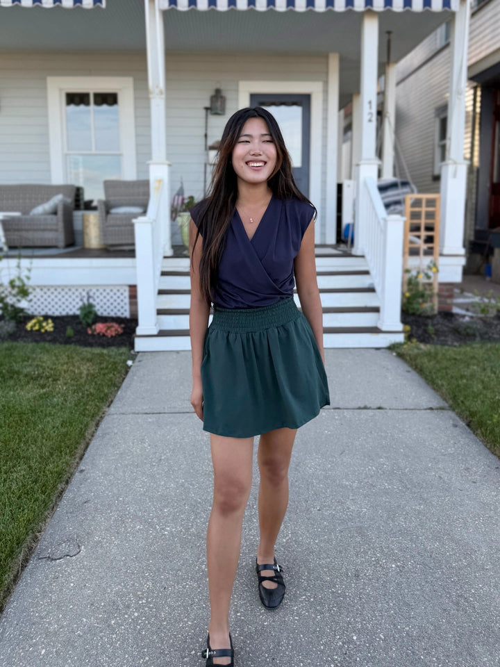 CORINNE skort in Deep Pine