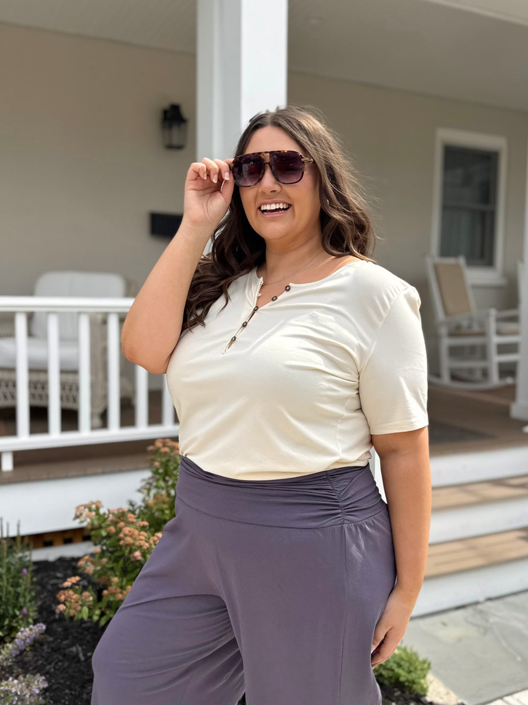 MALIKA pants in Dewberry