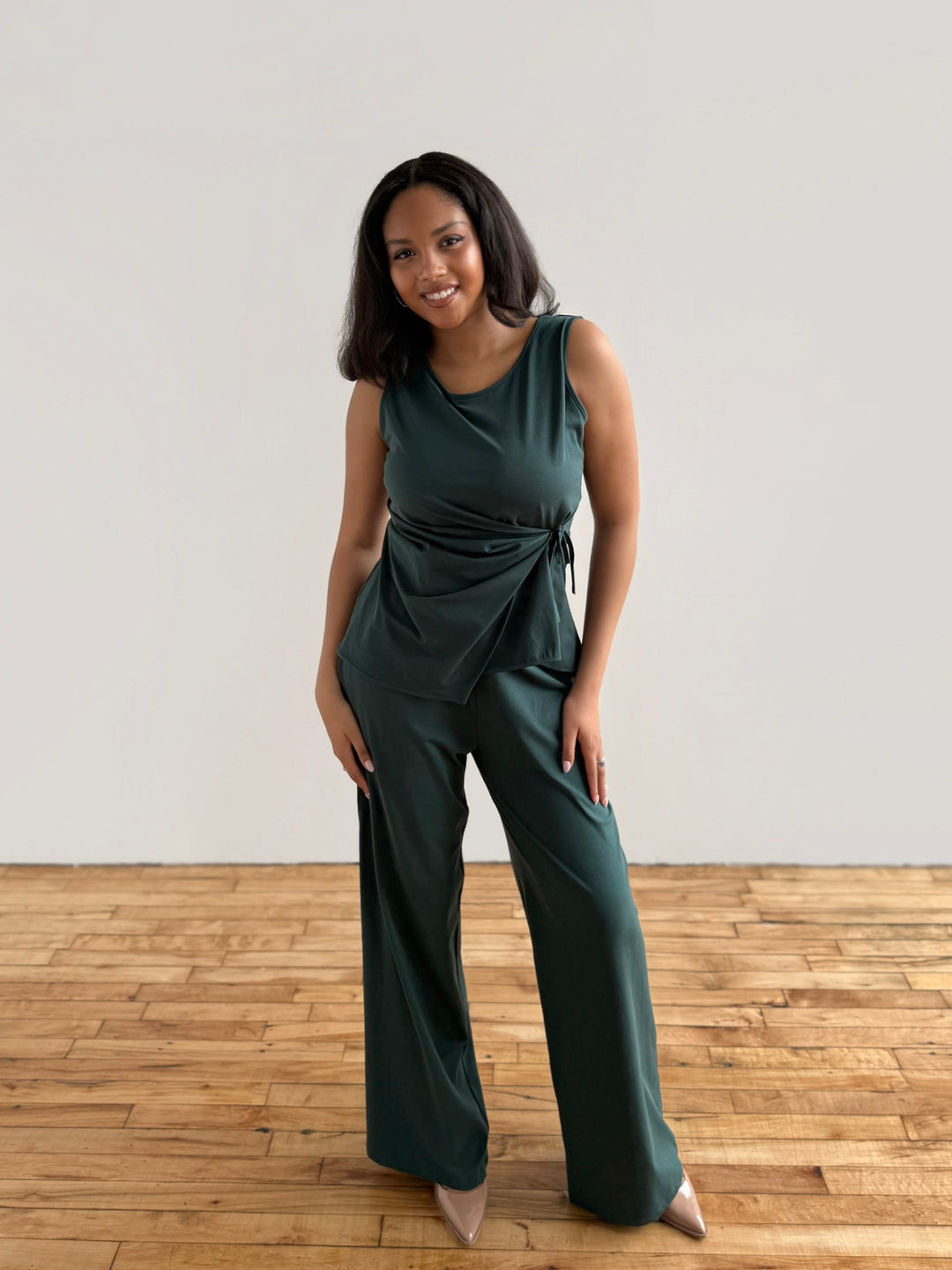 REINA top in Deep Pine