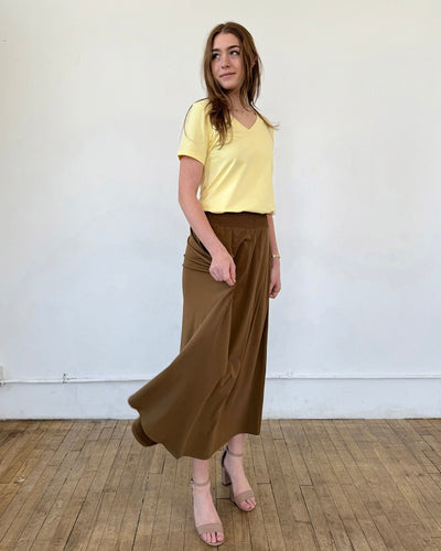 CAMELLIA skirt in Kona Brown