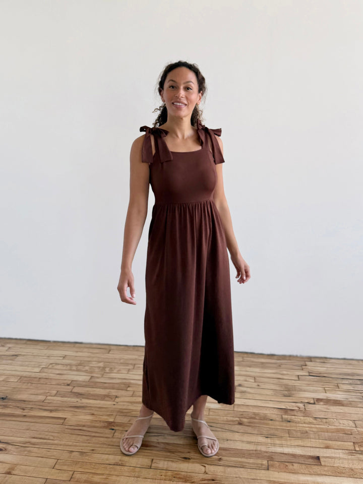VERONA dress in Burnt Cedar