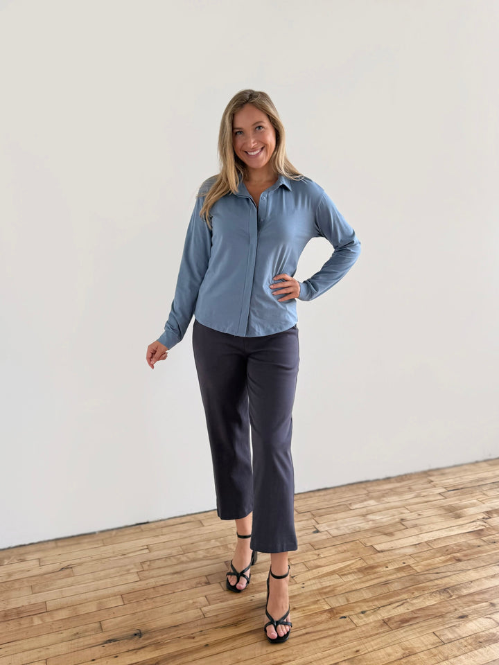 DEVON blouse in Blue Dusk