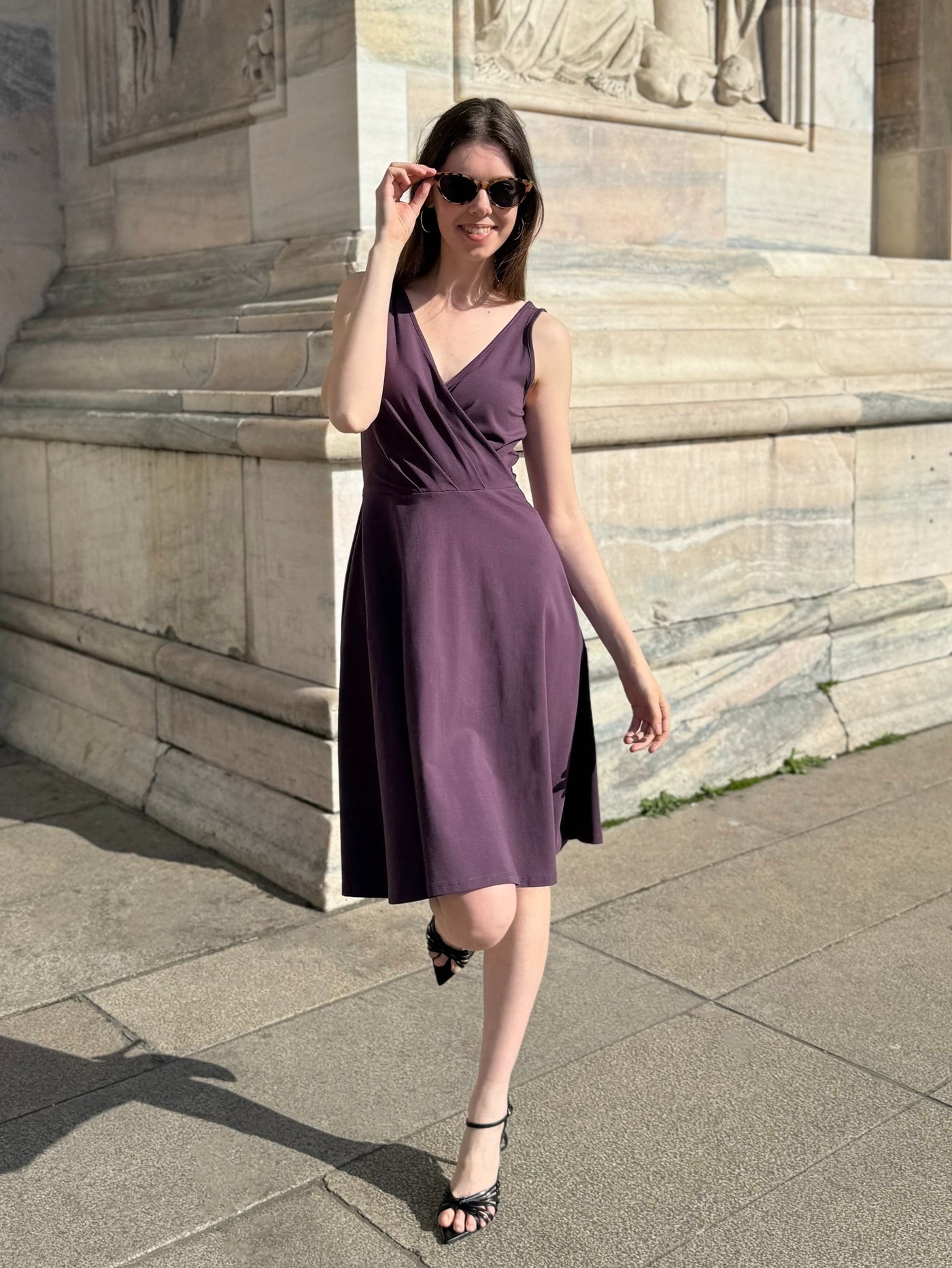 WREN dress in Plum