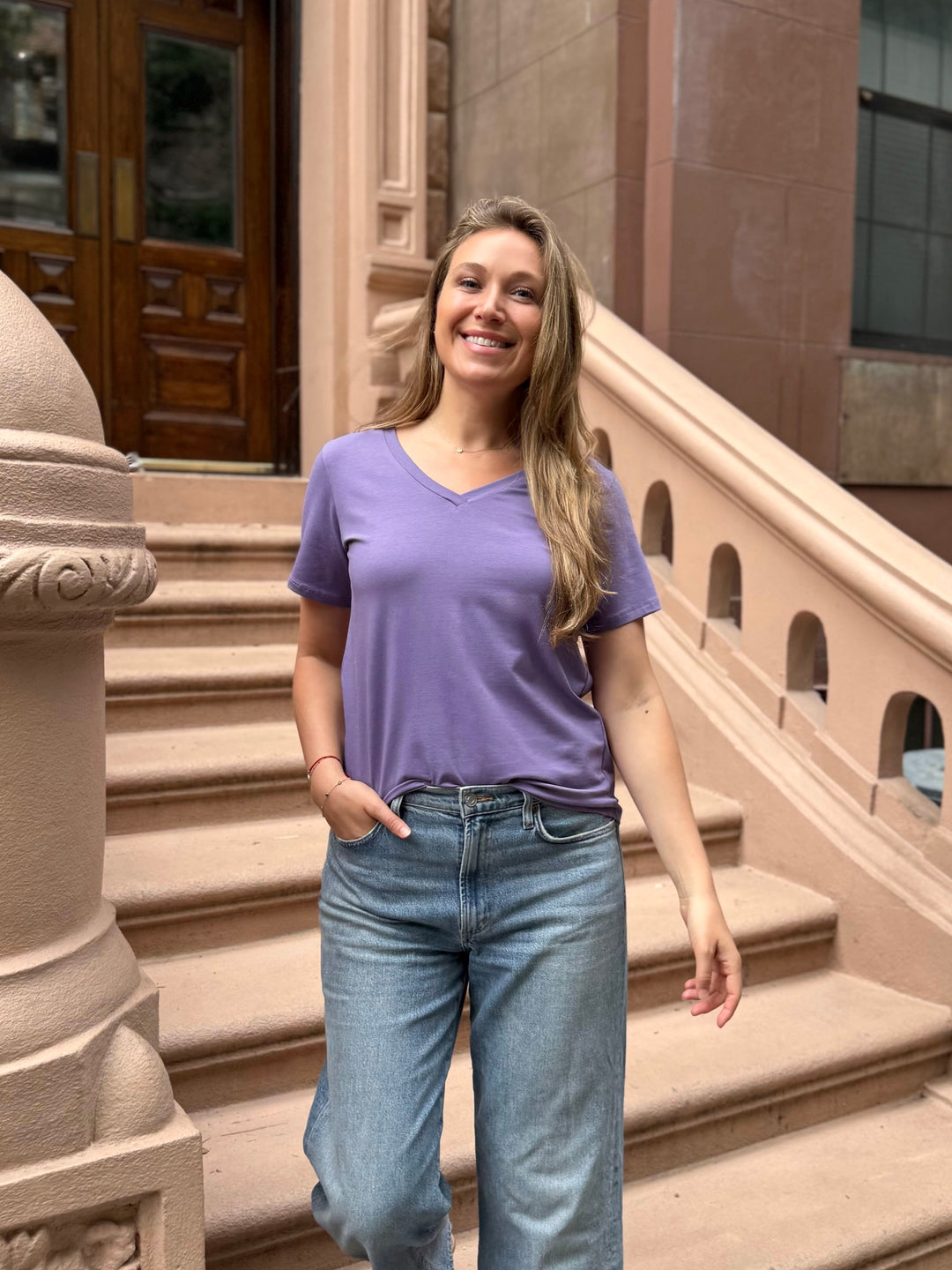 MAURA tee in Purple Haze