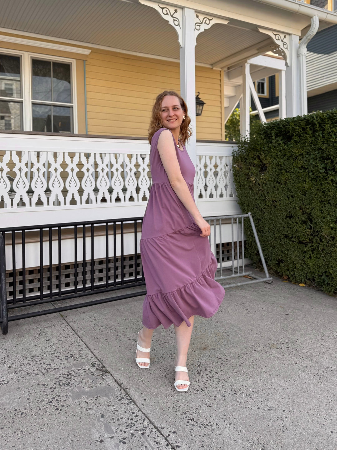 DARCY dress in Dusty Orchid