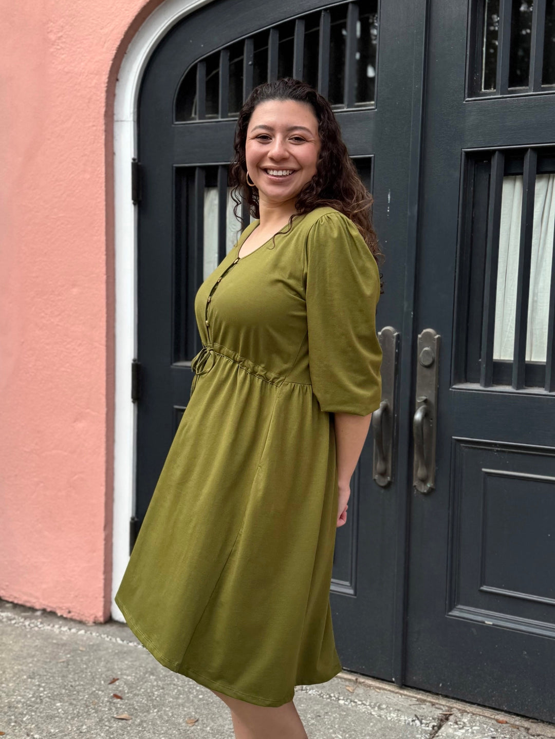 CALLIOPE dress in Olive Branch