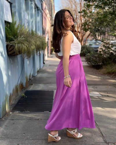 CAMELLIA skirt in Magenta Bloom