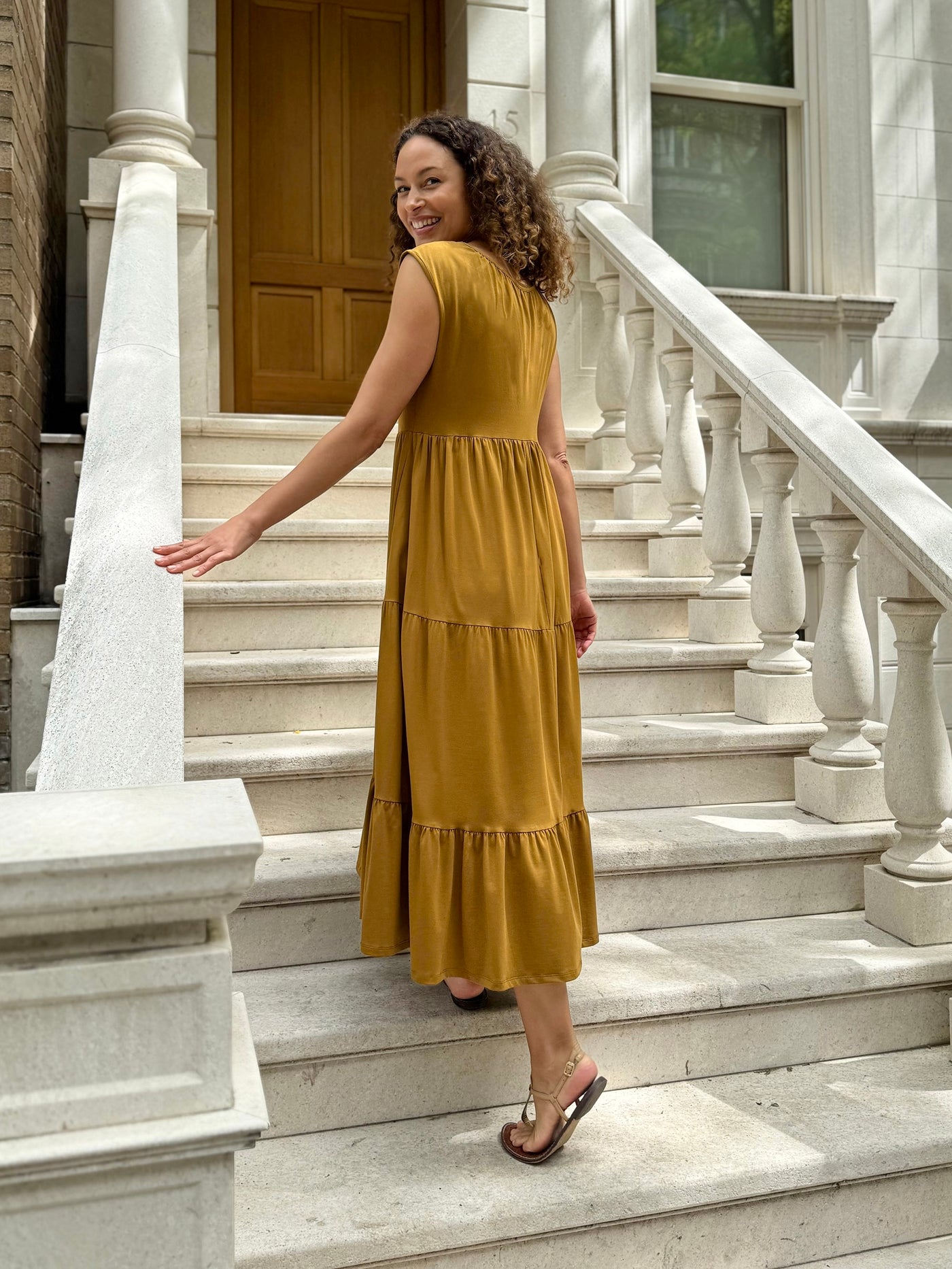DARCY dress in Tapenade