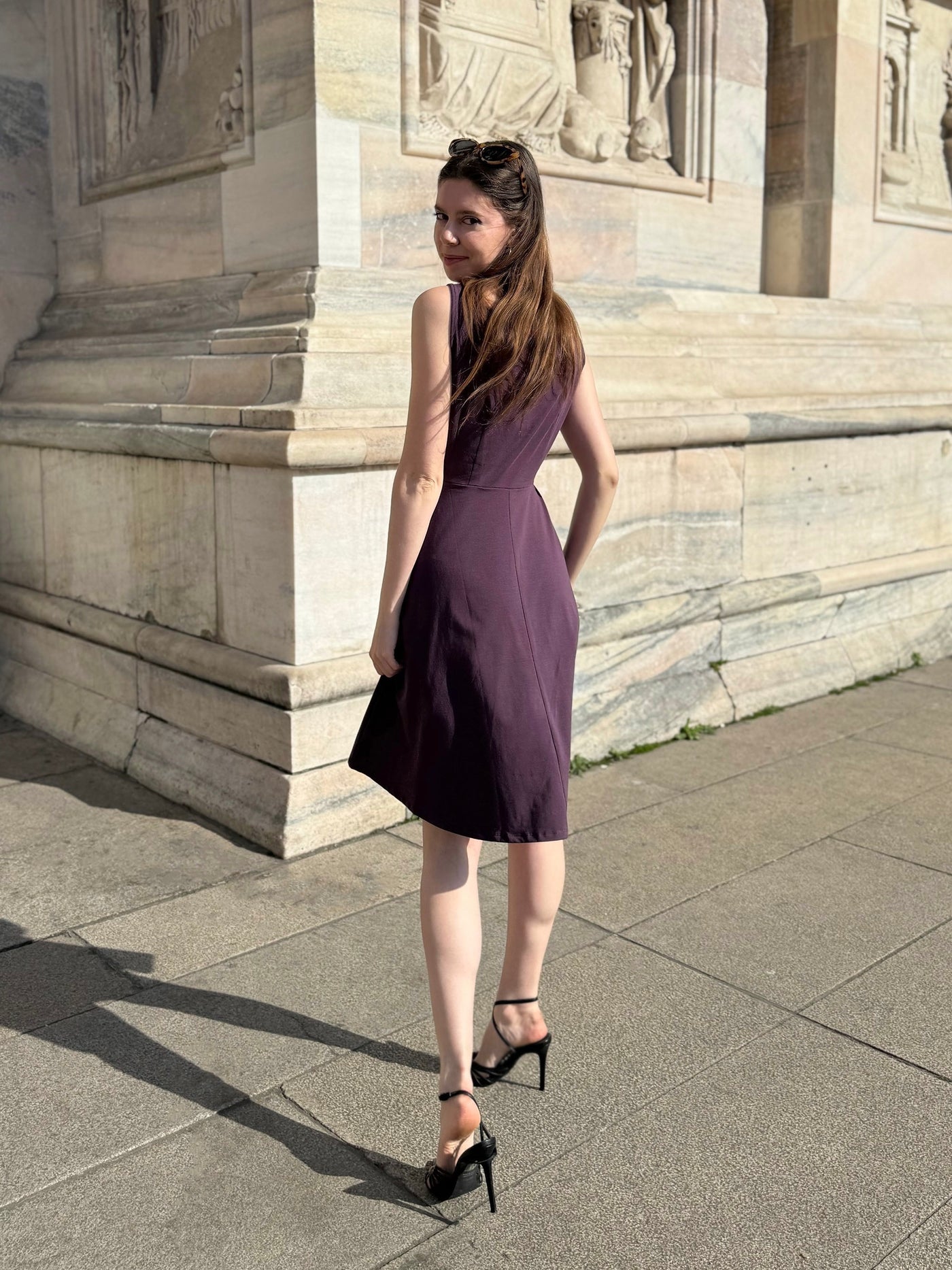 WREN dress in Plum