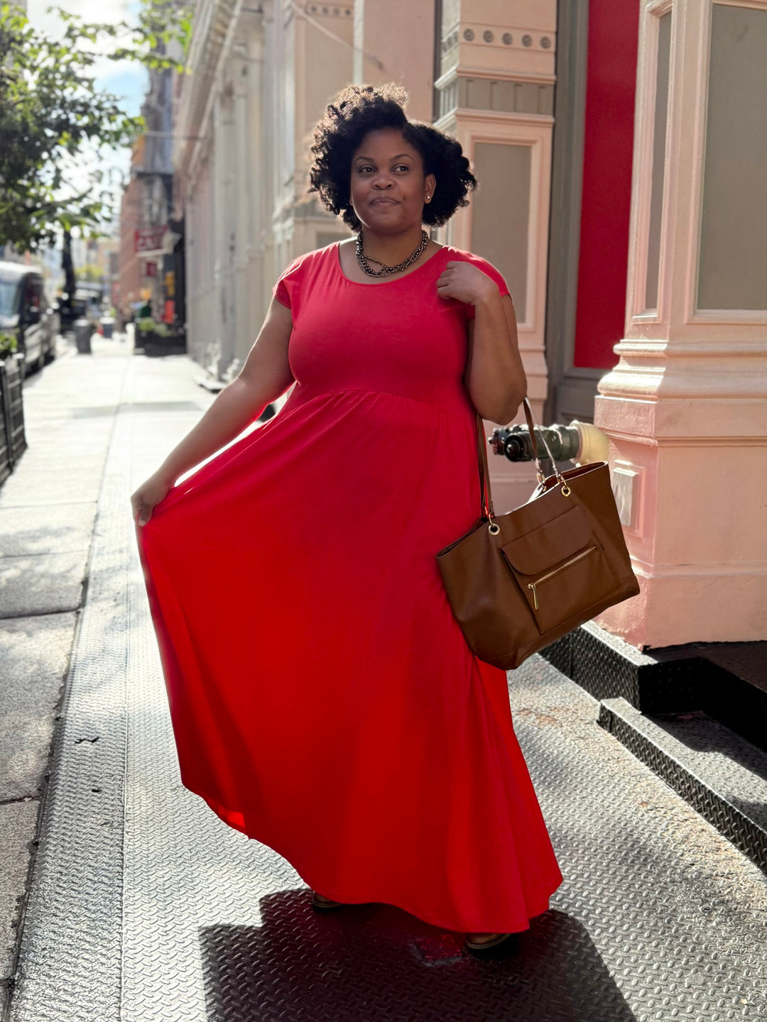 DEBORAH dress in Bright Ruby