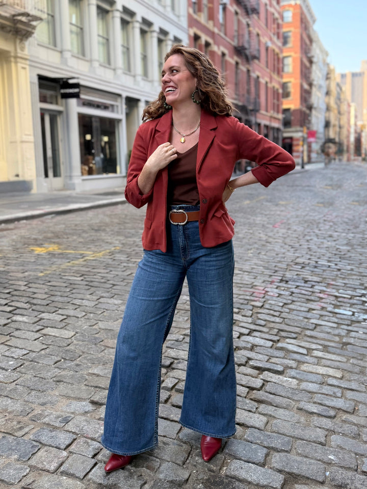 OCTAVIA blazer in Red Amber