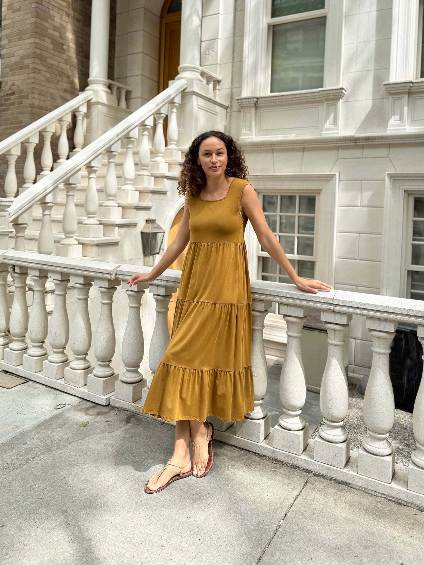DARCY dress in Tapenade