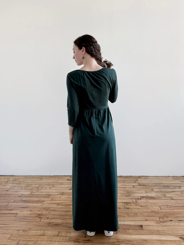 BRIE maxi dress in Deep Pine