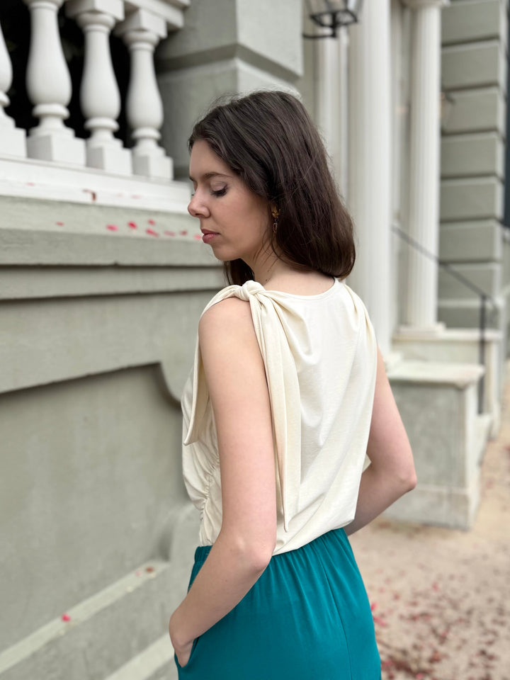 KERRINE top in Chalk