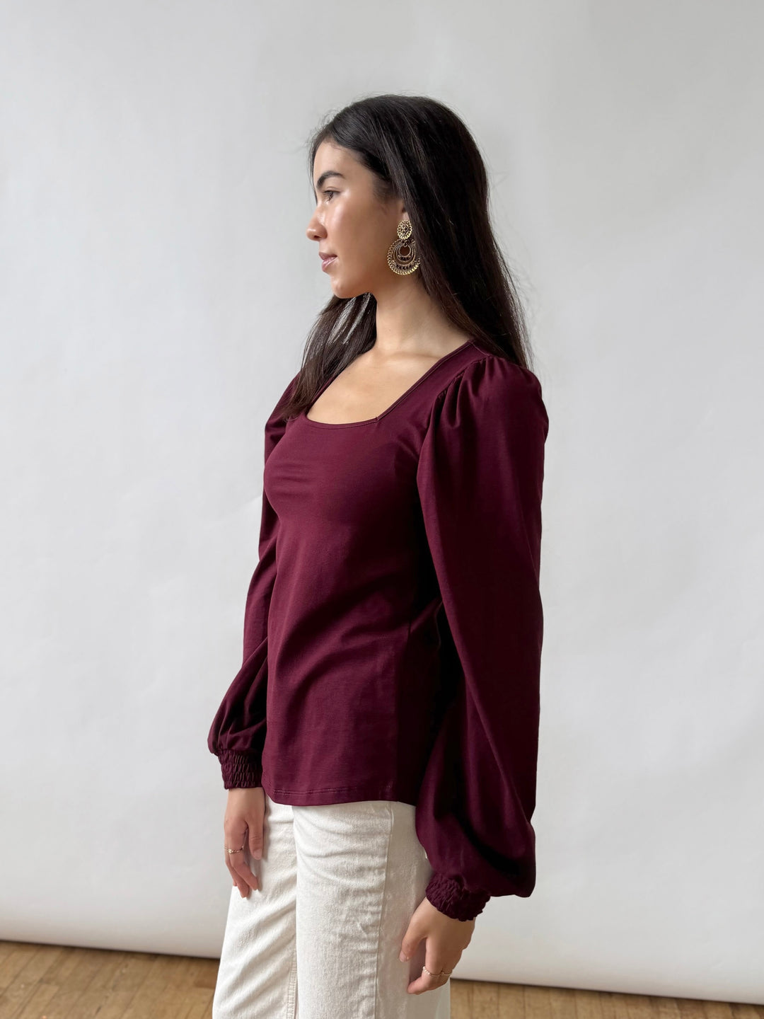 DARLA top in Merlot
