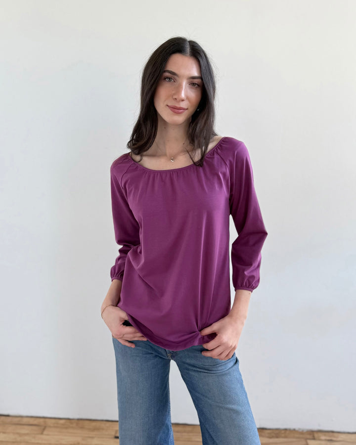 AVELYN top in Deep Lilac
