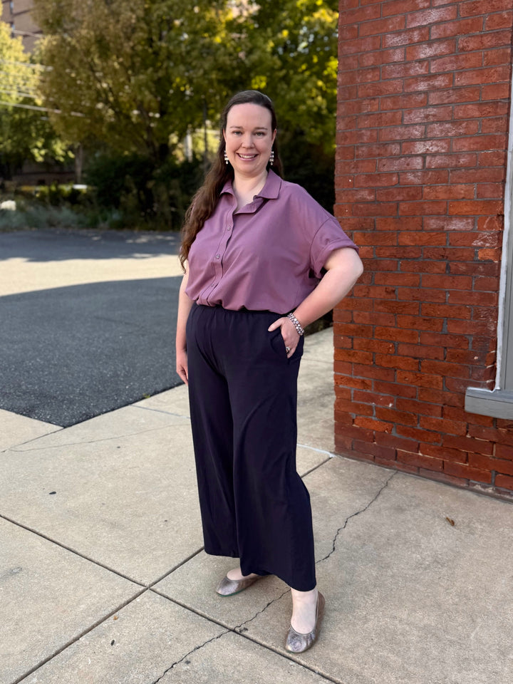 INES boxy shirt in Dusty Orchid