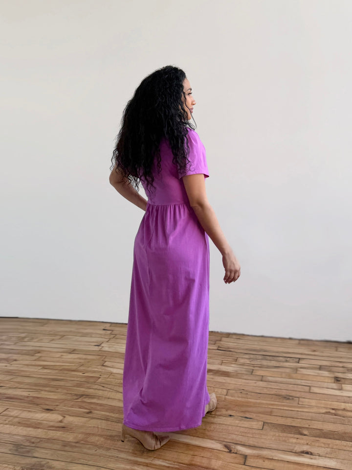 MONICA dress in Magenta Bloom