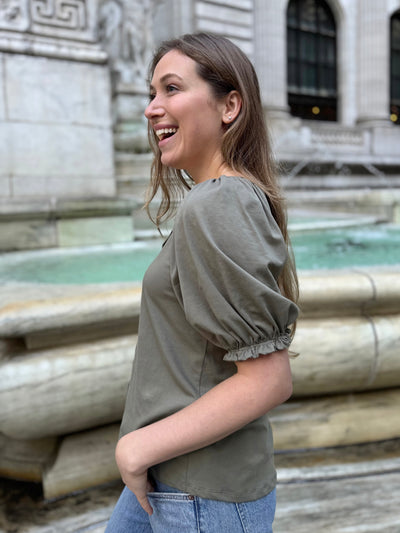 BOHEME top in Silver Sage