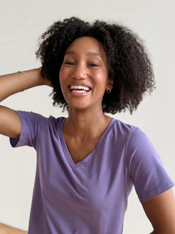 MAURA tee in Purple Haze