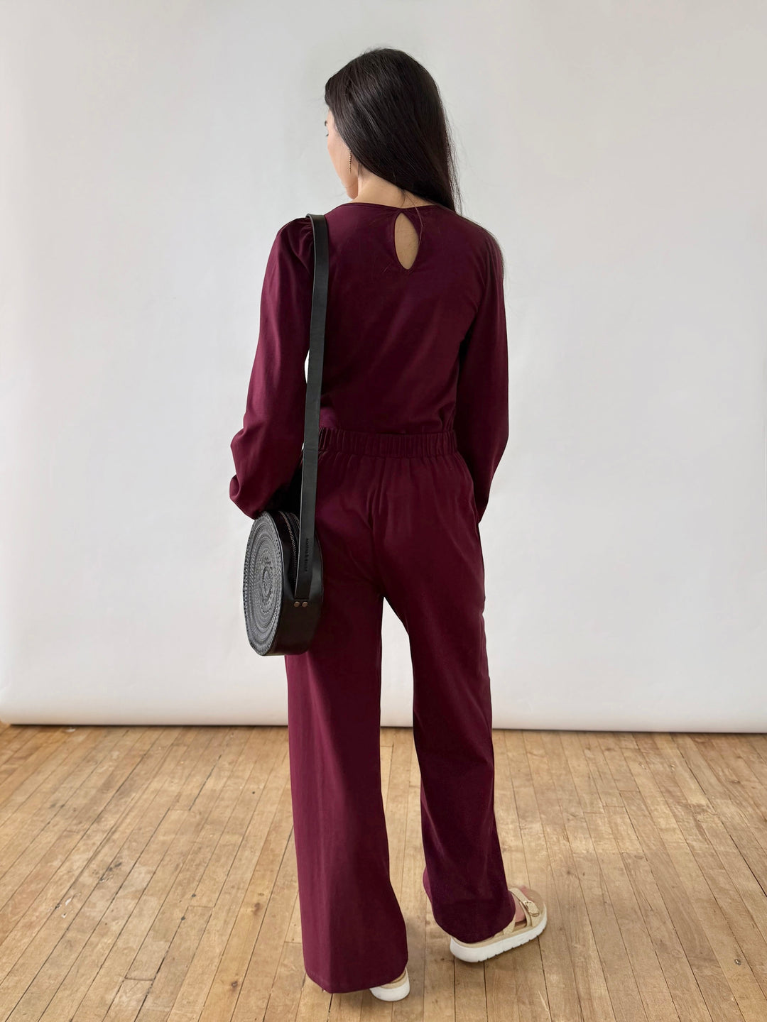 ELLIE pants in Merlot