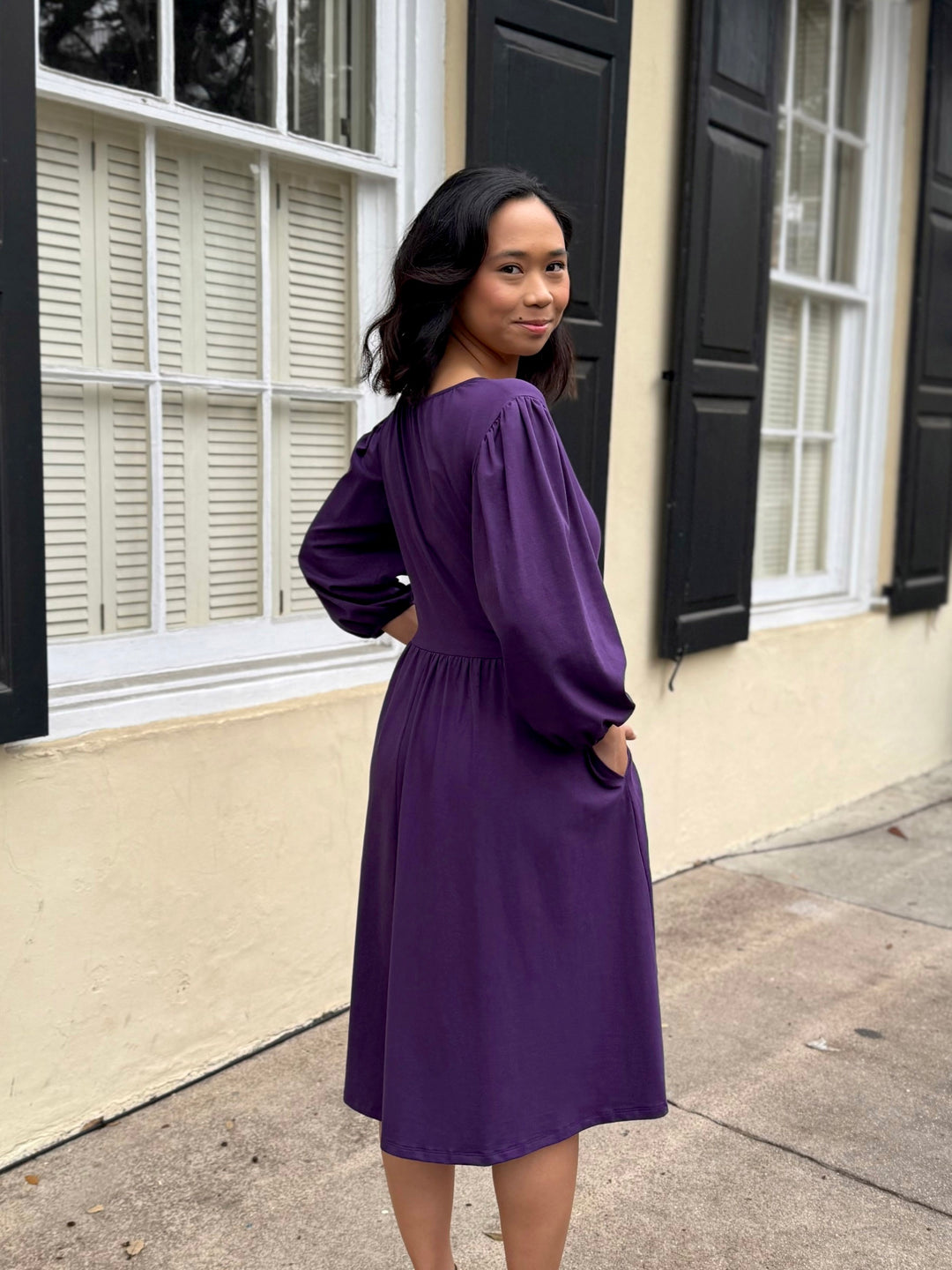 CALLIOPE dress in Midnight Dahlia