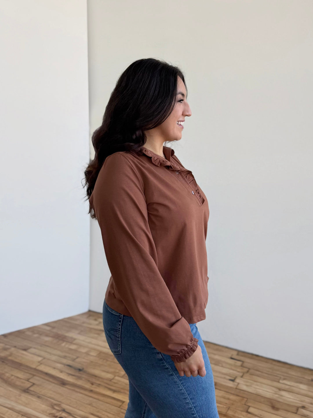 SEZANE top in Cacao Brown