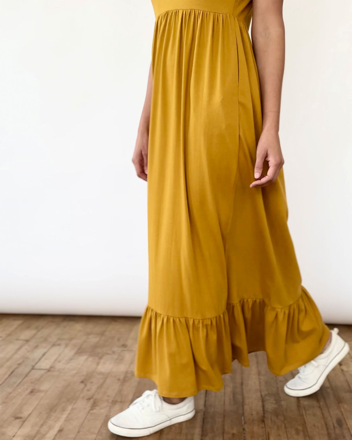 HAVEN maxi dress in Mustard