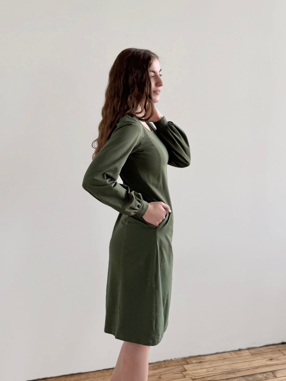 CONSTANCE dress in Meadow Green
