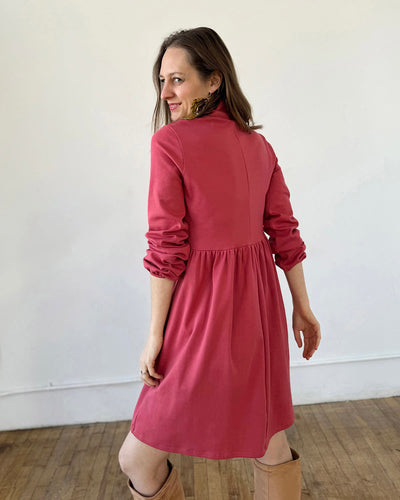 HELENE doubleknit dress in Soft Hibiscus