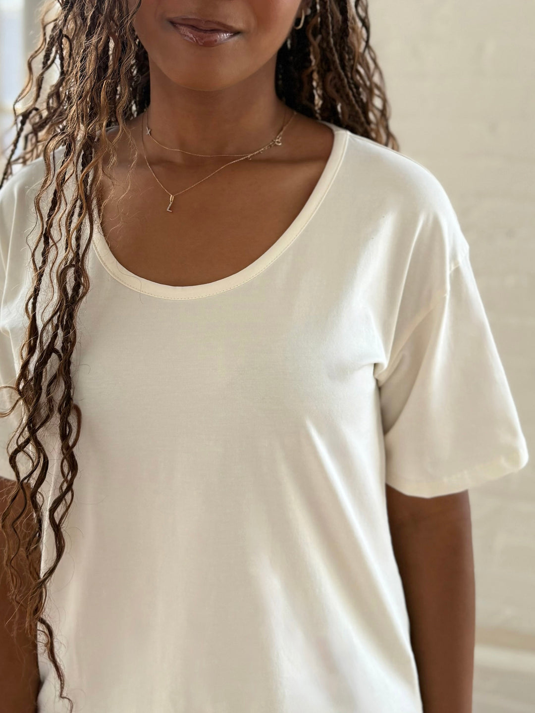 KIM tee in Light Ivory