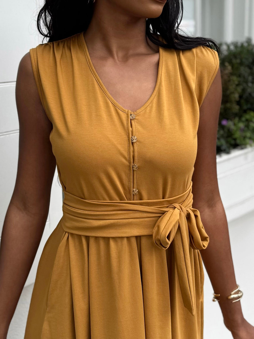 SERAPHINA dress in Light Amber